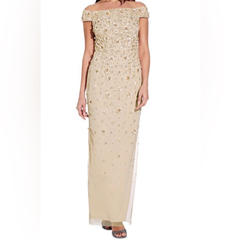 Adriana Papell , long evening gown